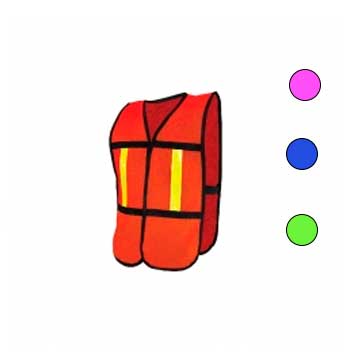 Chaleco de malla anaranjado de alta visibilidad varios colores